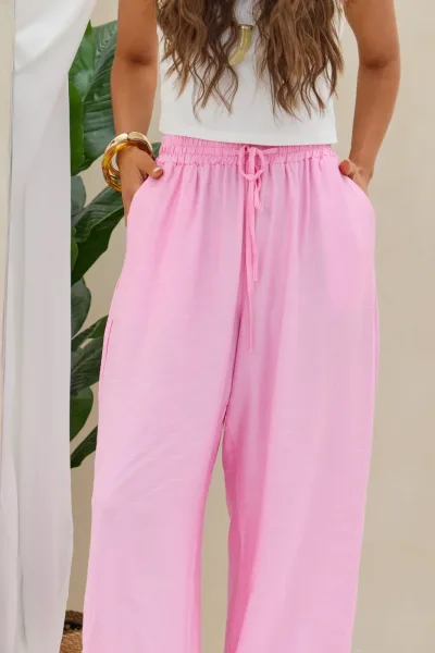 Pantalon Liso Rosa