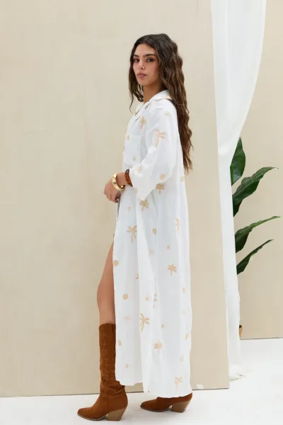 Camisola Bordada Crudo