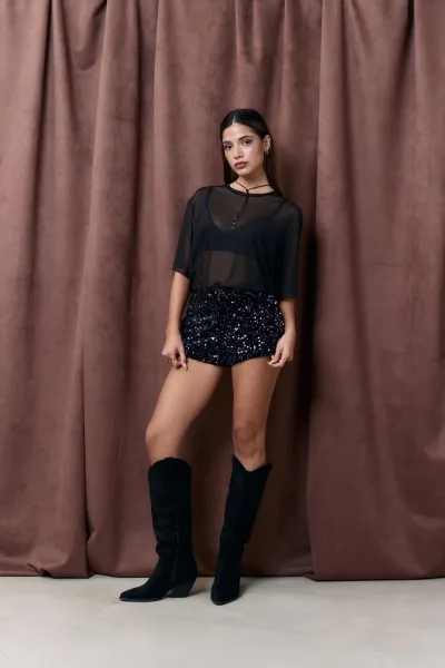 Short Olympea Azul