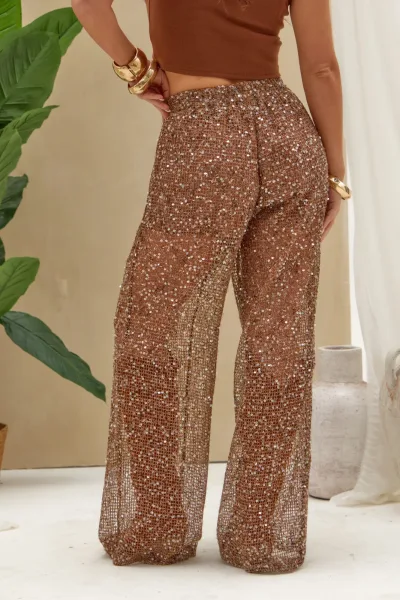Pantalon Brillos Choco