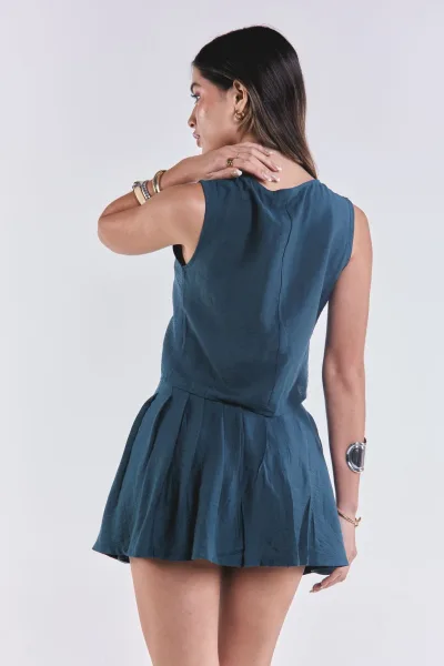 Short Pollera Luz Verde