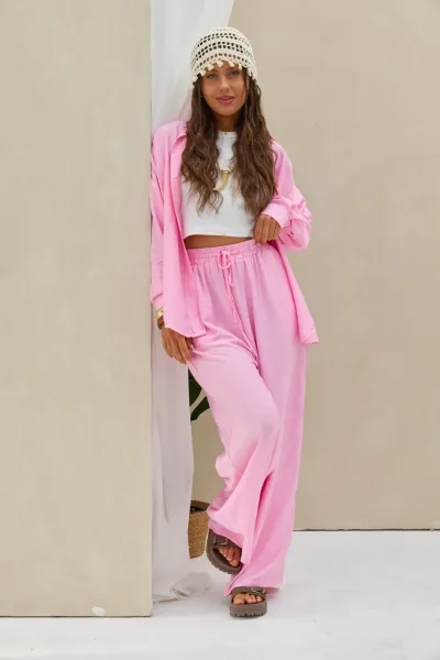 Pantalon Liso Rosa