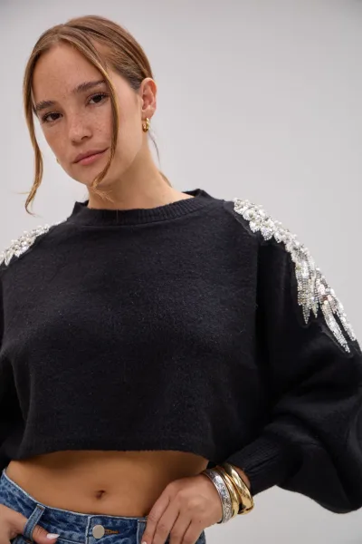 Sweater Rapsodia Negro L26-3356