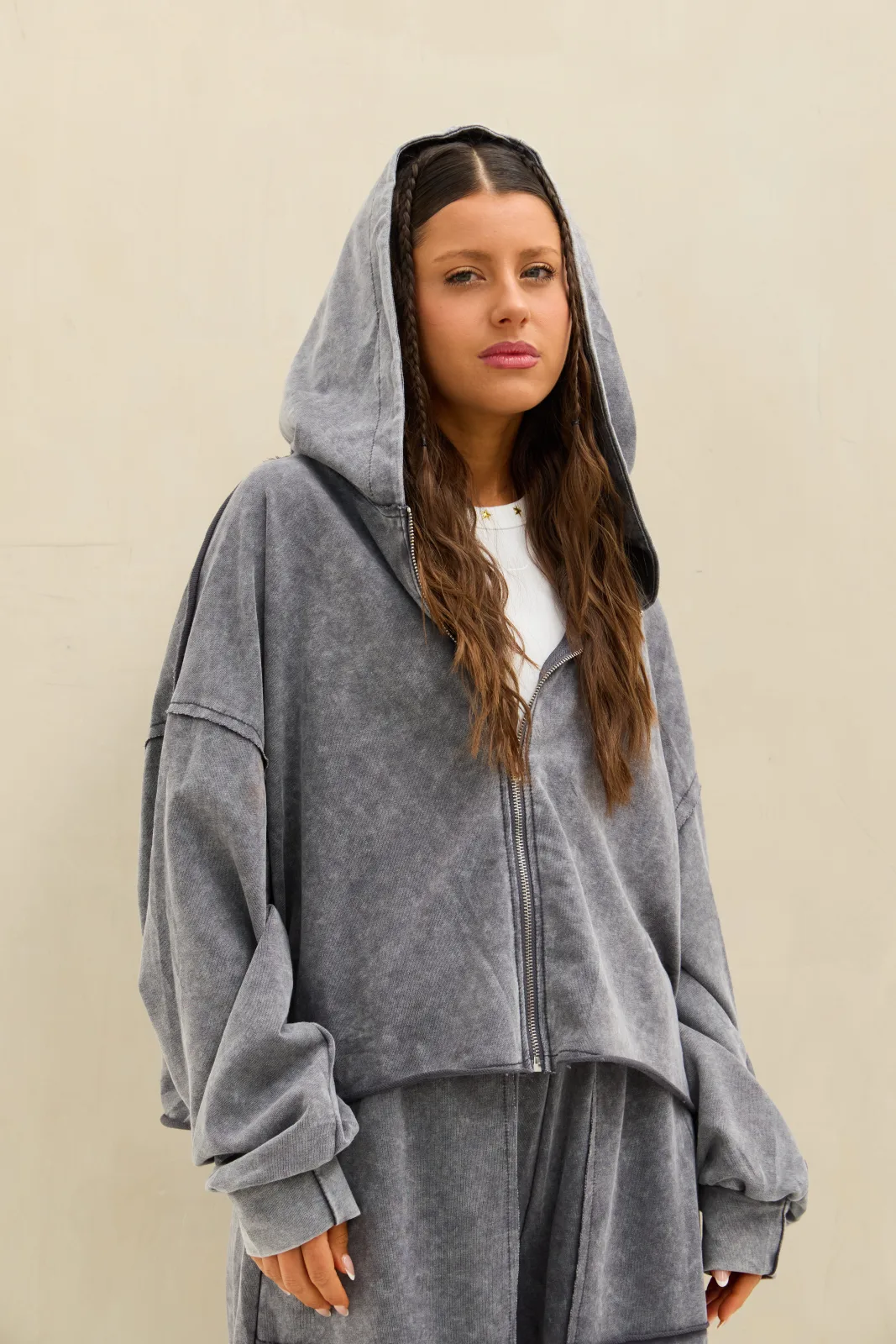 Campera Acid Gris