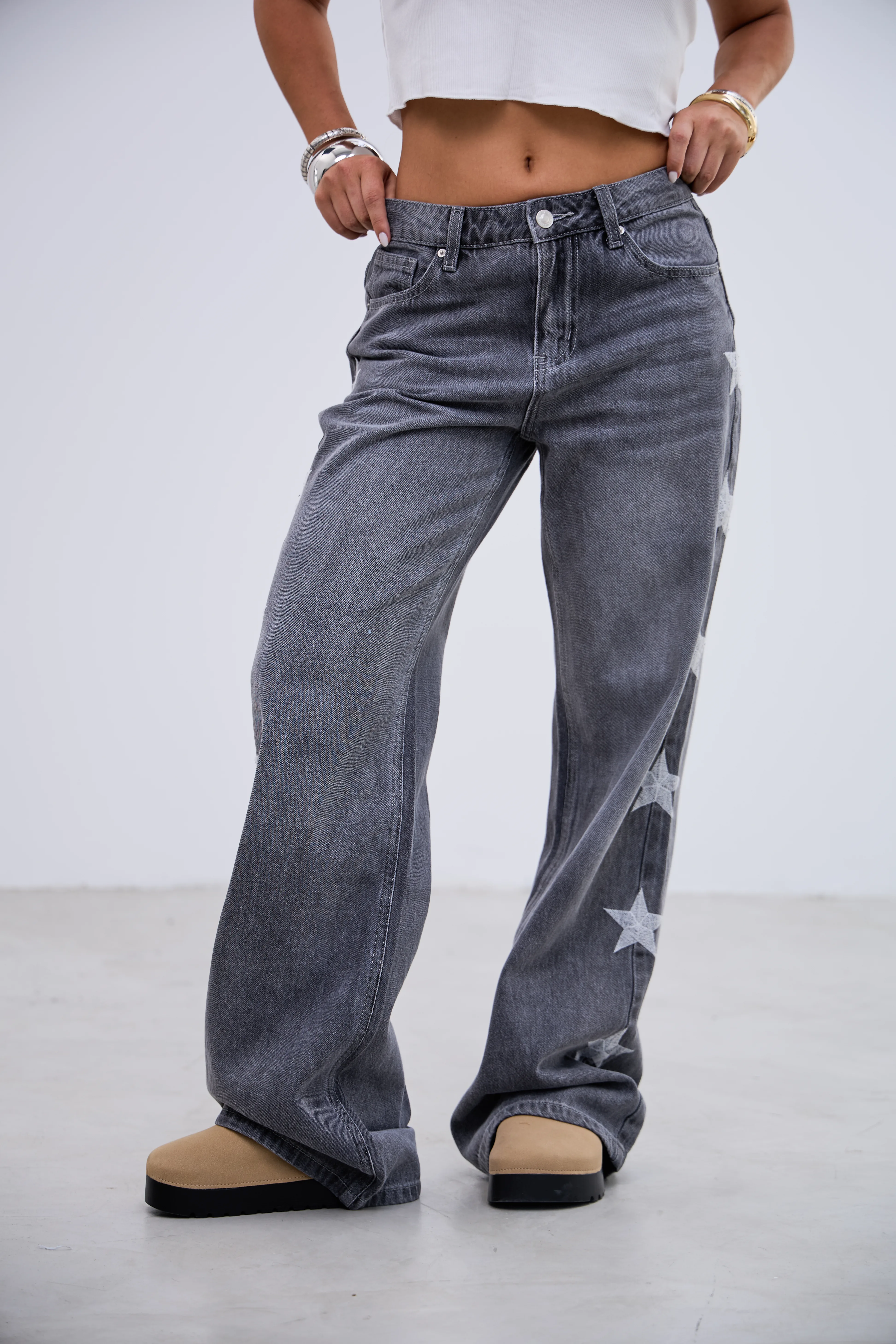 Denim Estrellas Gris R14