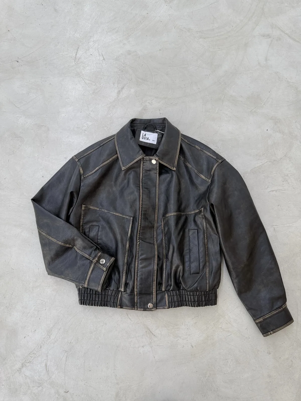 Campera Vintage larga Eco Negra