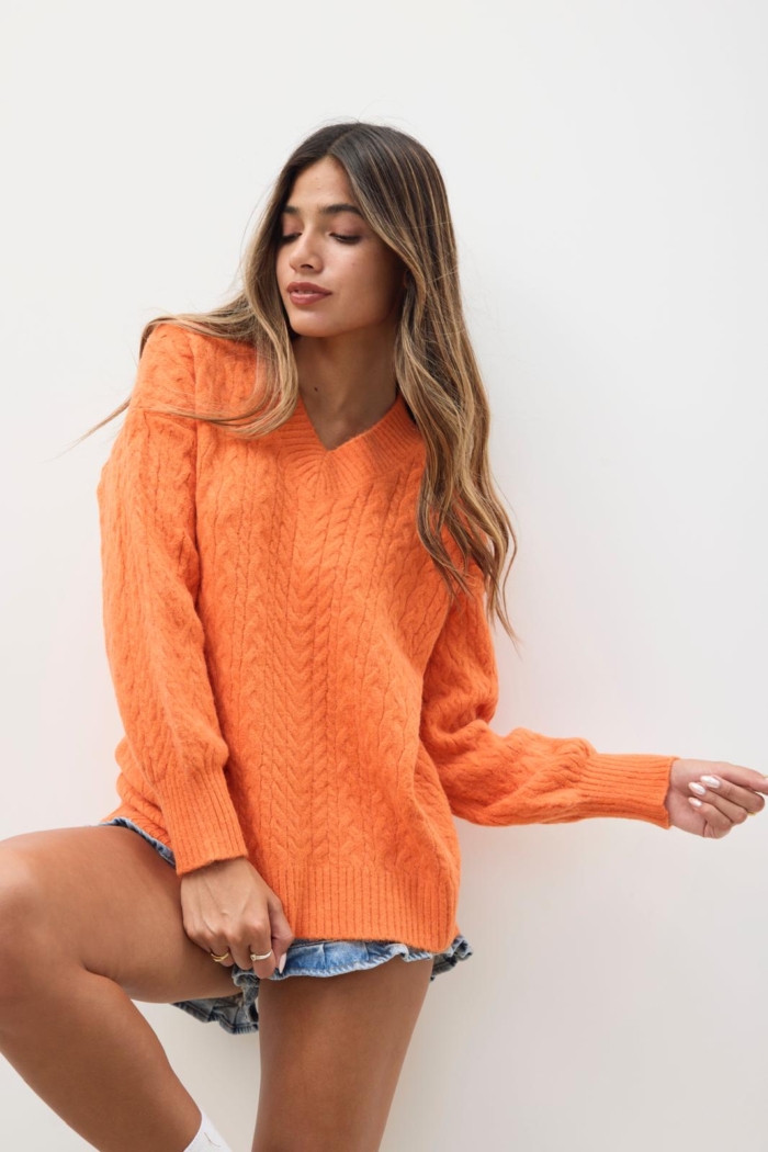 Sweater Bolivia Coral - Imagen 2