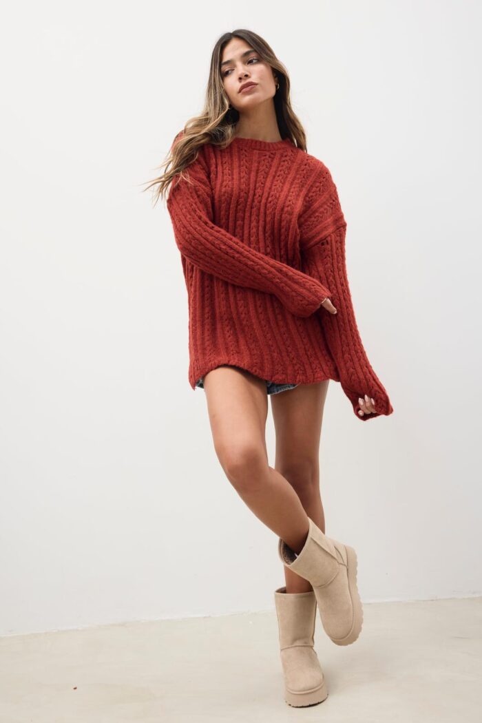 Sweater Fiyi Bordeaux - Imagen 4