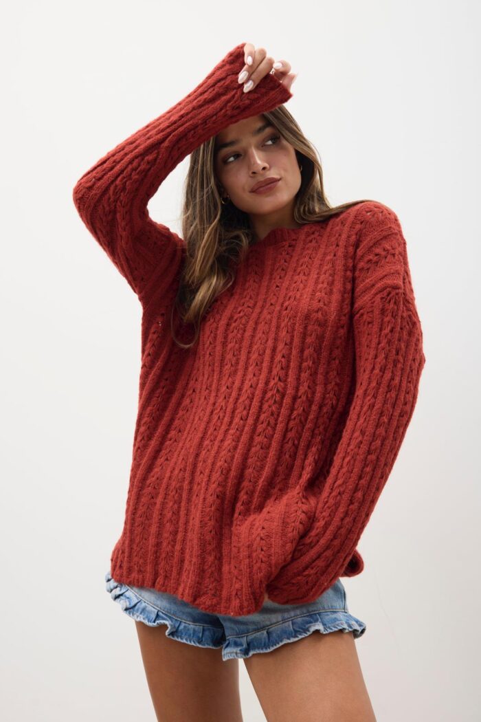 Sweater Fiyi Bordeaux - Imagen 2