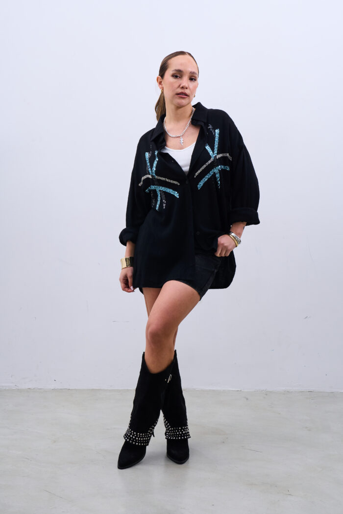 Camisa Suspiro Negra - Imagen 5