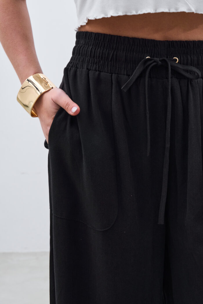 Pantalon Tencel Negro - Imagen 4