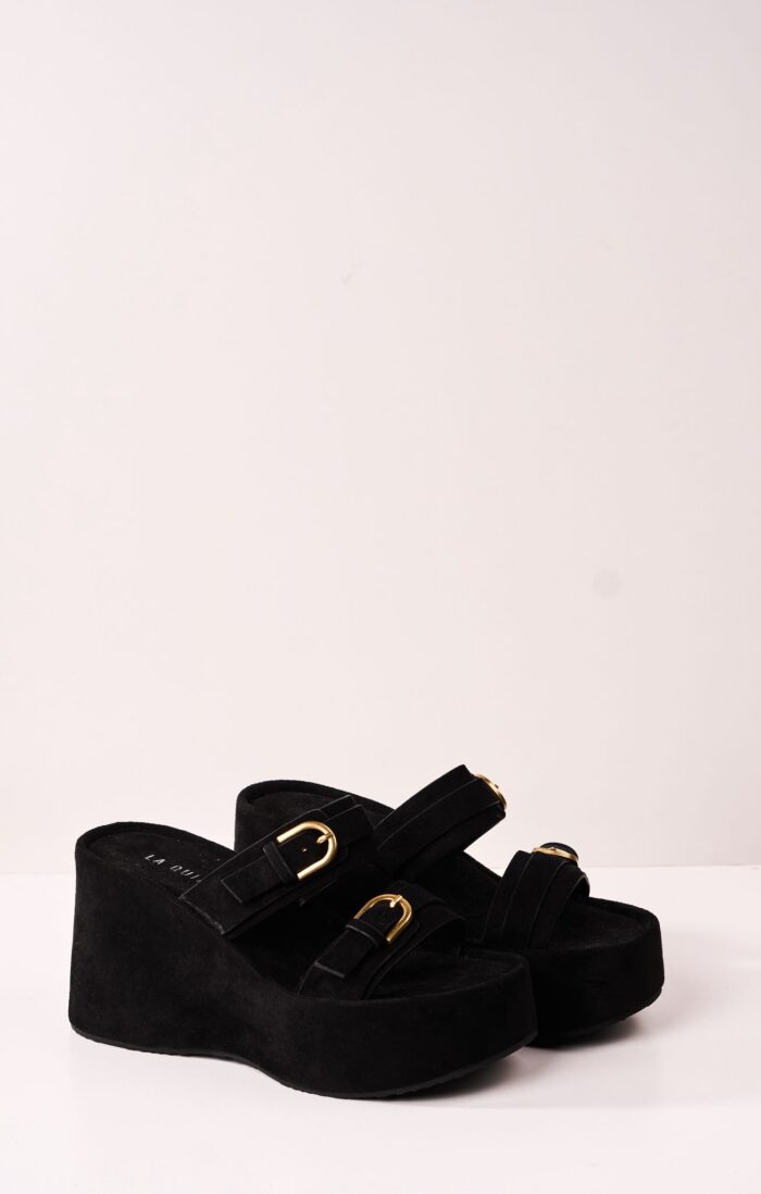 Sandalia Flatform Harbor Negro - Imagen 2