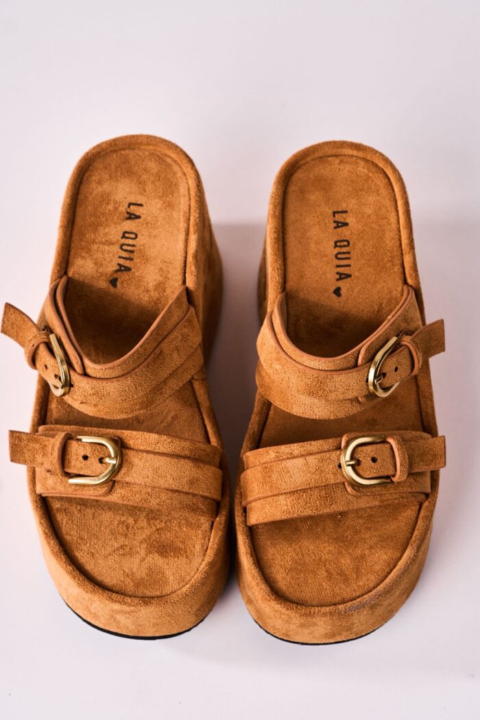 Sandalia Flatform Harbor Camel - Imagen 2