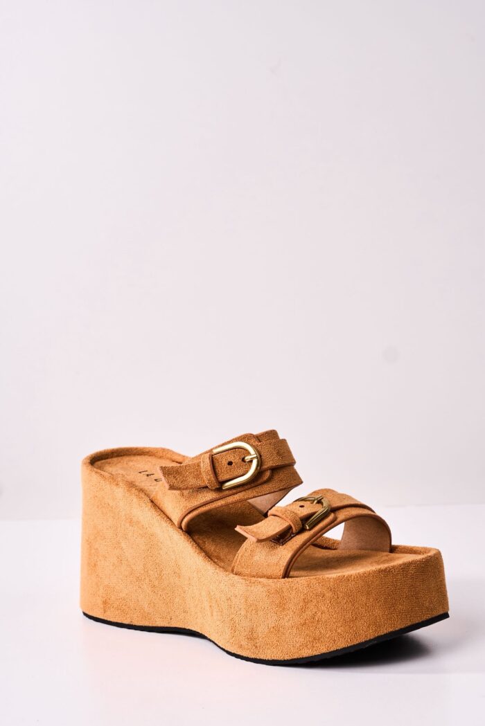Sandalia Flatform Harbor Camel