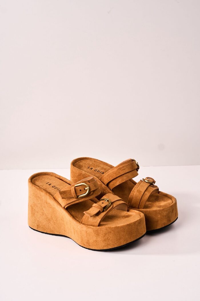 Sandalia Flatform Harbor Camel - Imagen 5