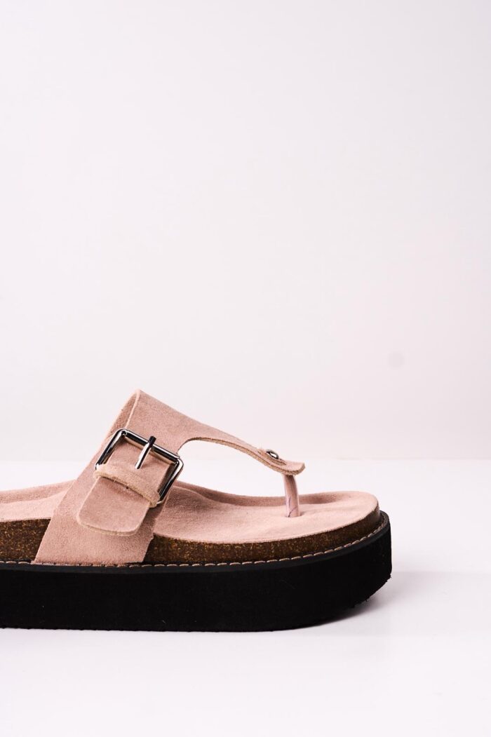 Sandalia Flatform Flip Beige - Imagen 3