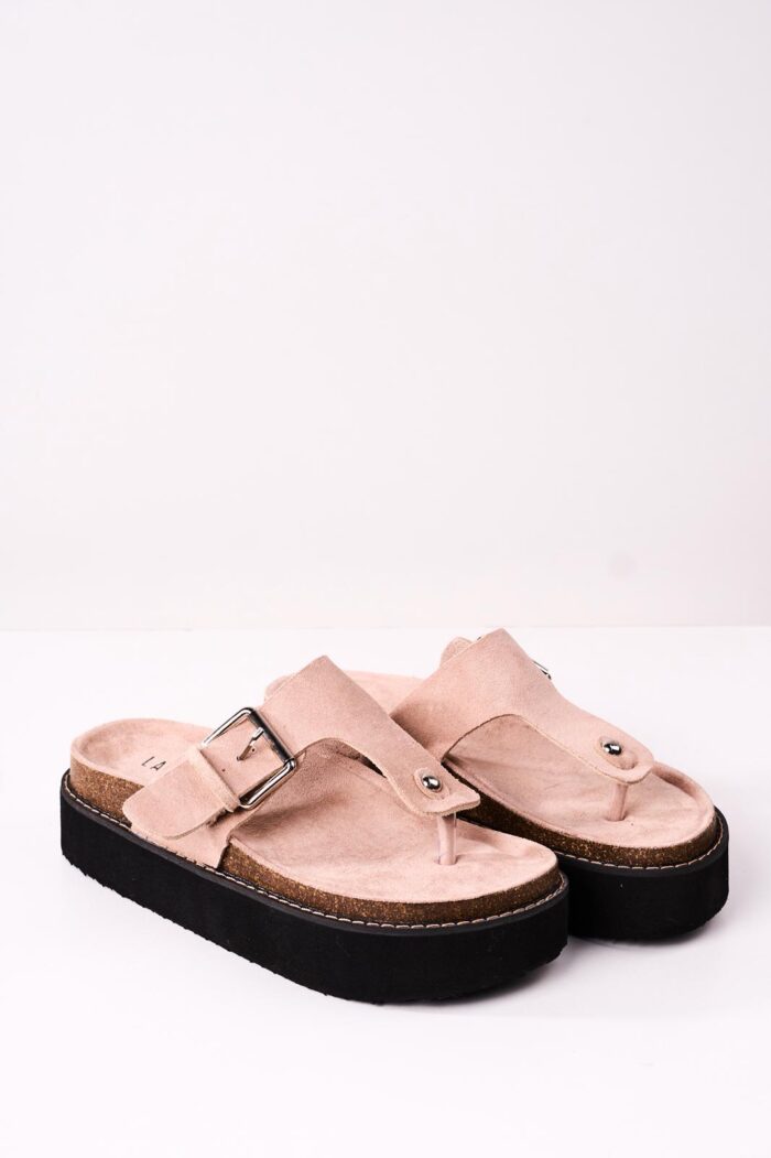 Sandalia Flatform Flip Beige - Imagen 4