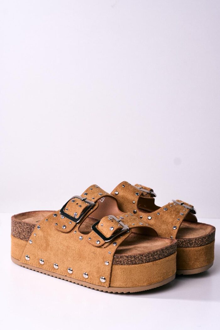 Sandalia Birk Olsen Camel - Imagen 2