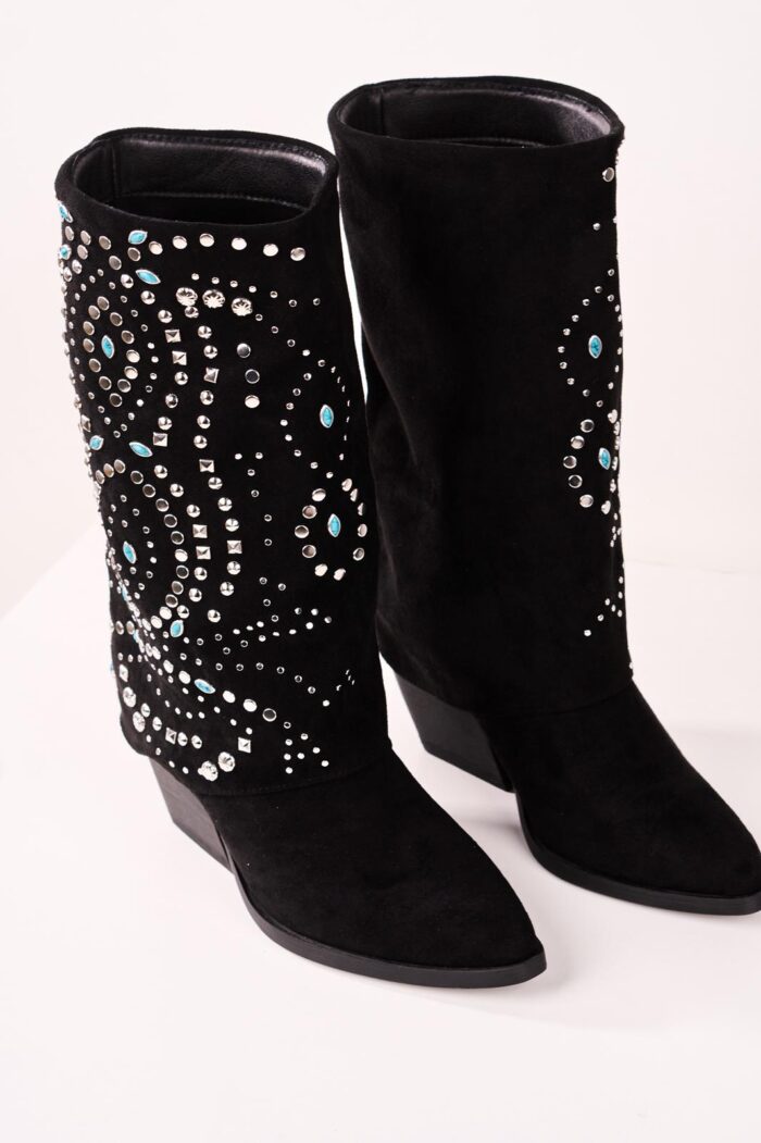 Bota Texana Hard Rock Negro - Imagen 3
