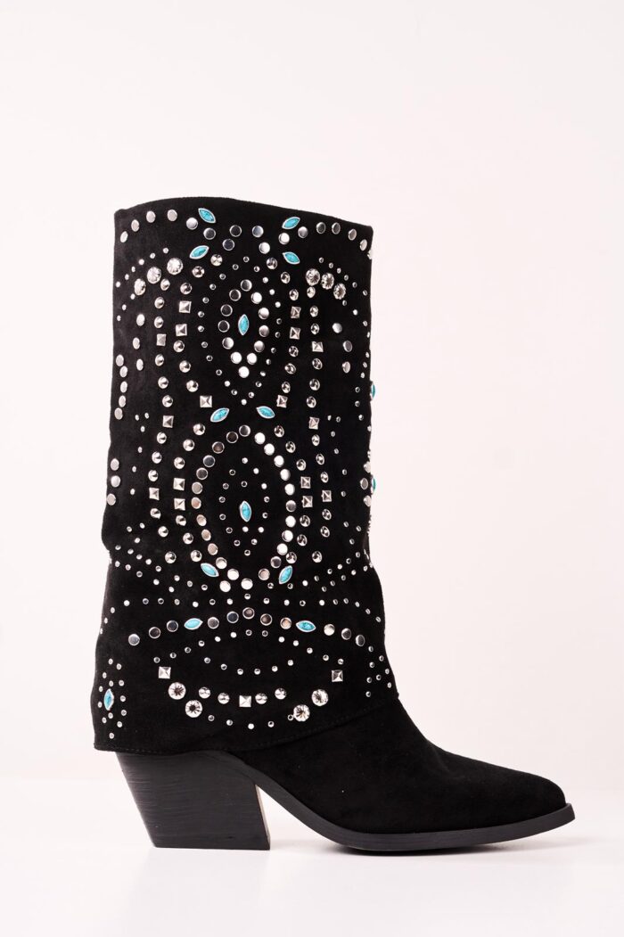 Bota Texana Hard Rock Negro - Imagen 2