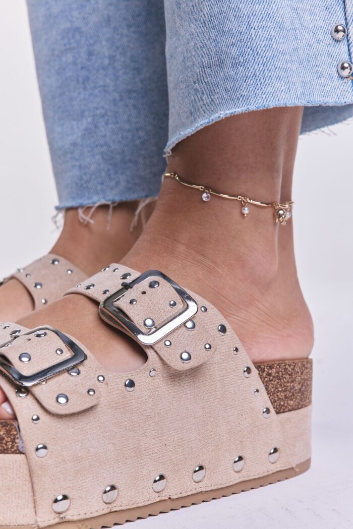 Sandalia Birk Olsen Beige - Imagen 3