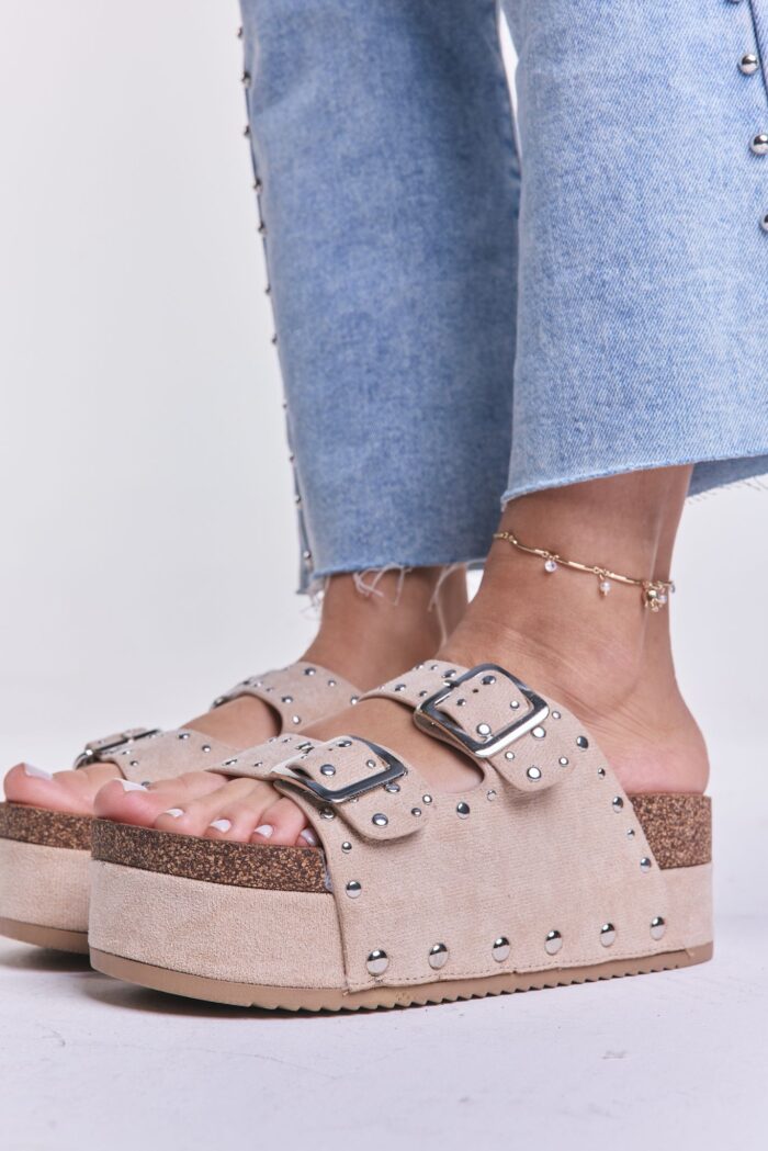 Sandalia Birk Olsen Beige - Imagen 2