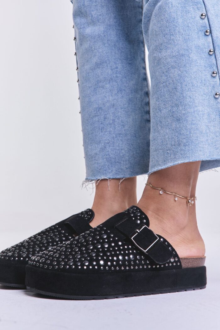 Zueco Straddy Tachas Negro - Imagen 2