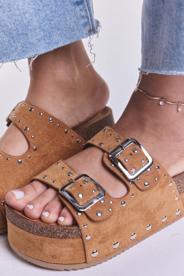 Sandalia Birk Olsen Camel - Imagen 7