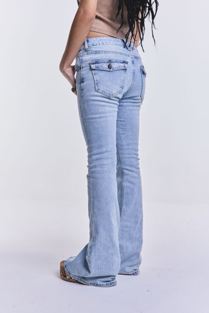 Denim Oxford Swing Celeste - Imagen 2