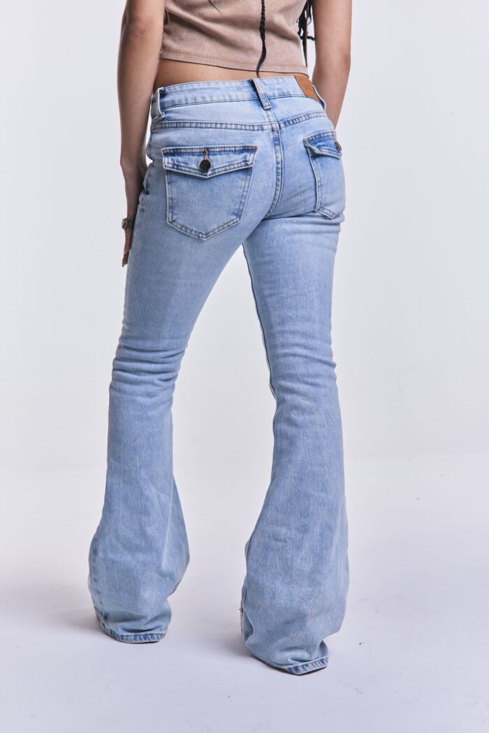 Denim Oxford Swing Celeste - Imagen 4