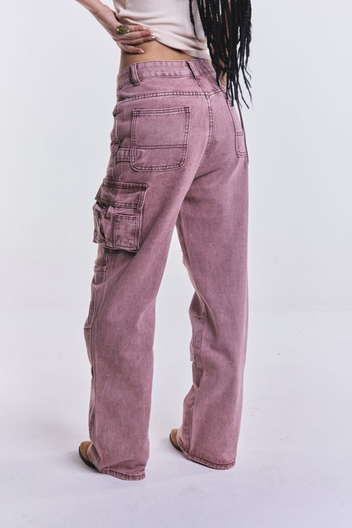 Denim Cargo Safari Rosa - Imagen 3
