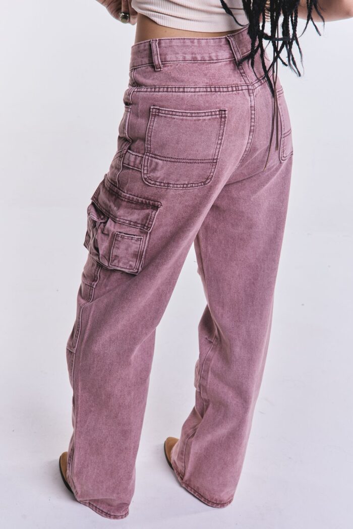 Denim Cargo Safari Rosa - Imagen 5