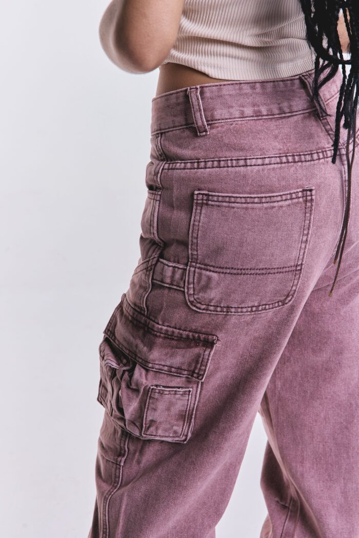 Denim Cargo Safari Rosa - Imagen 4