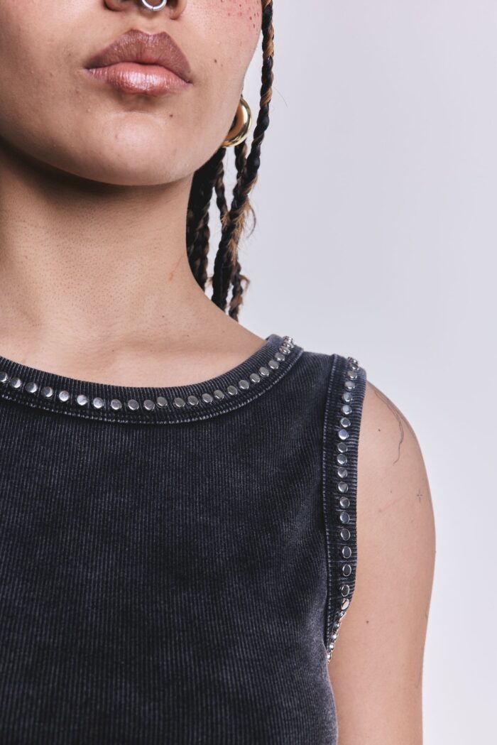 Musculosa One Acid Negro - Imagen 2