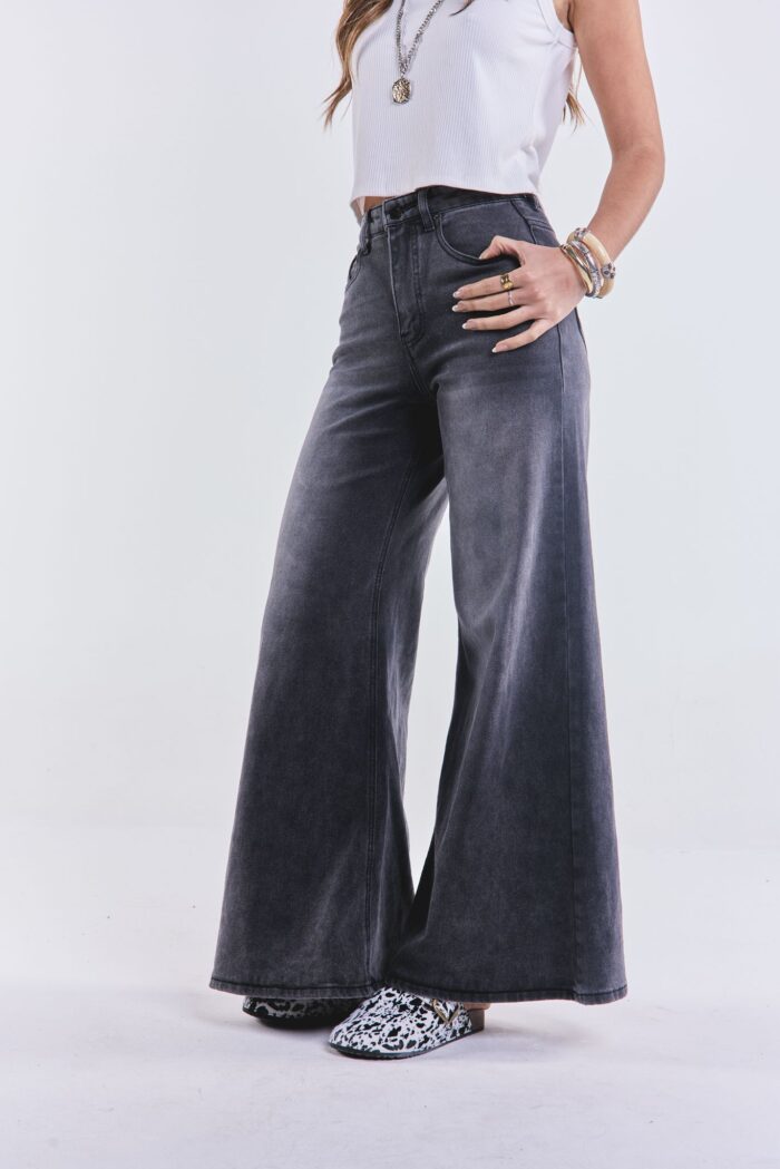 Denim Wide Large Madrid Negro - Imagen 2