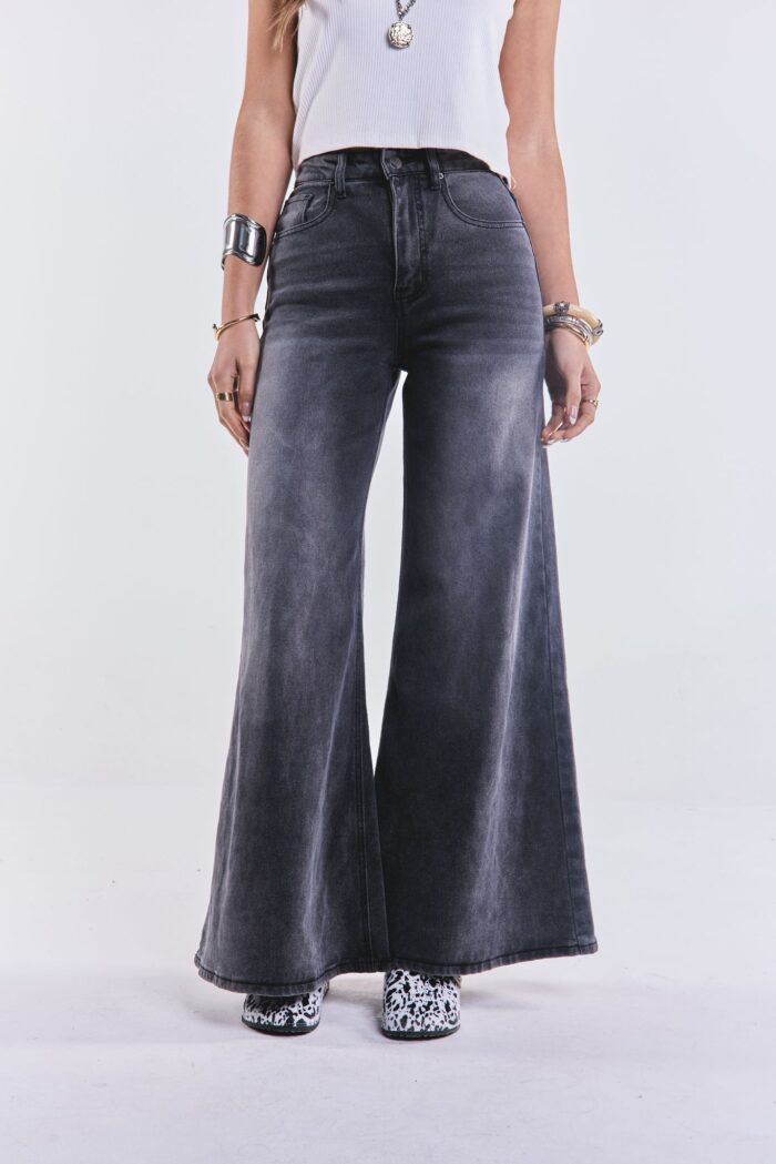 Denim Wide Large Madrid Negro - Imagen 4