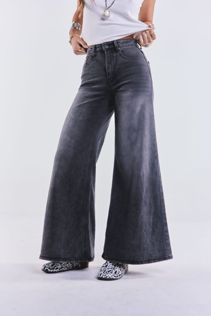 Denim Wide Large Madrid Negro