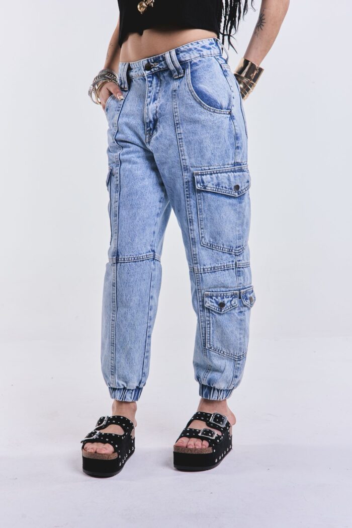 Denim Cargo Icaro Celeste - Imagen 3