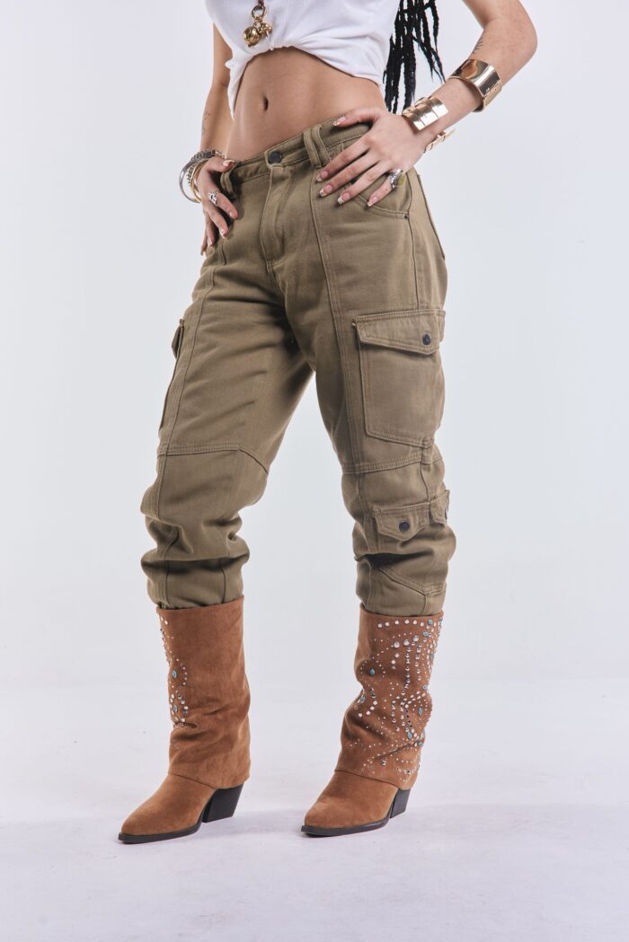 Denim Cargo Icaro Verde - Imagen 6