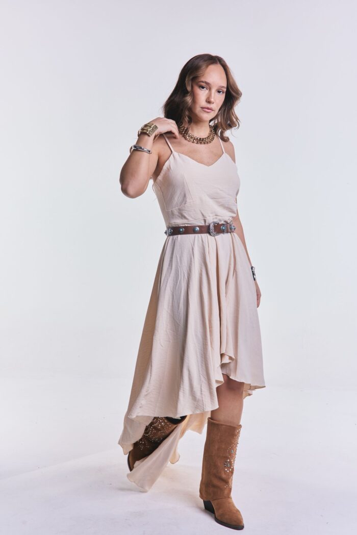 Vestido Volver Beige