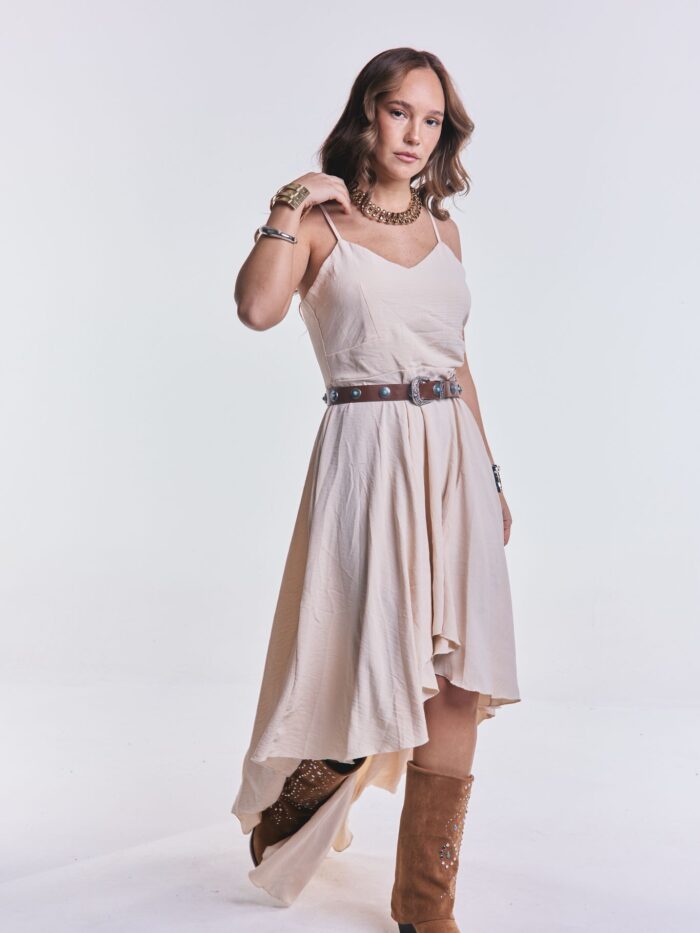 Vestido Volver Beige