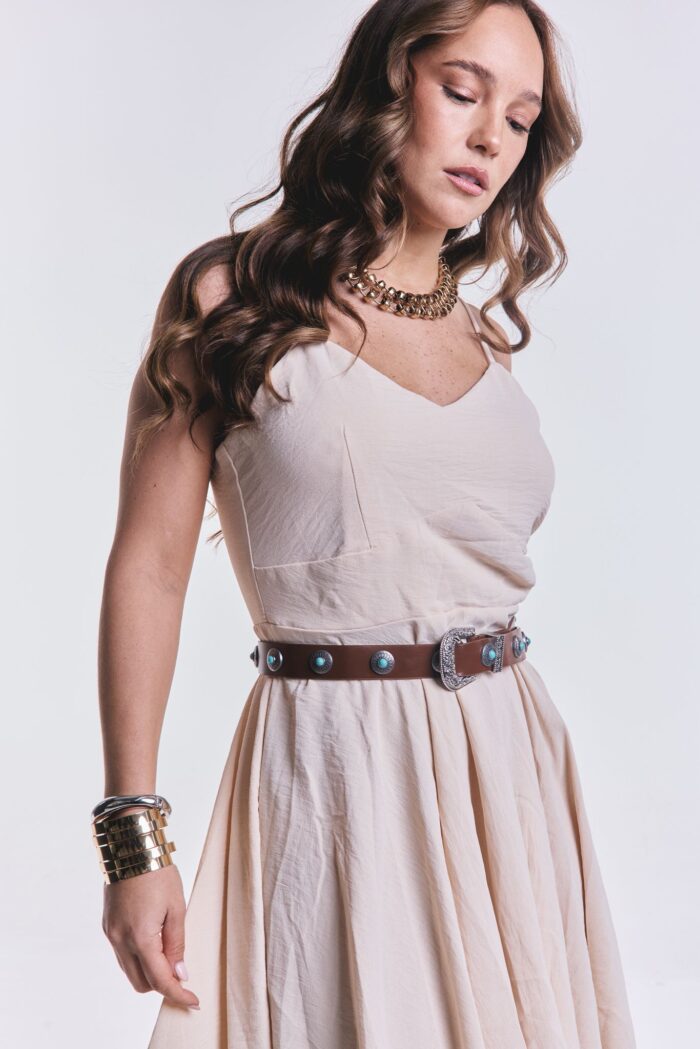 Vestido Volver Beige - Imagen 3