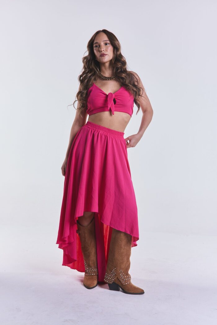 Pollera Volver Fucsia