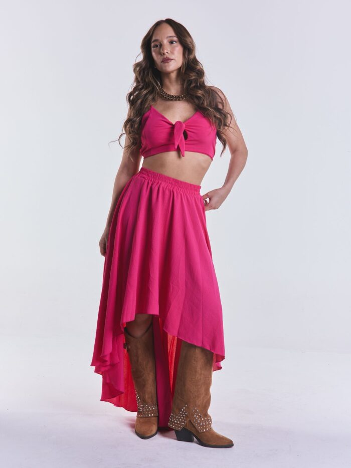 Pollera Volver Fucsia
