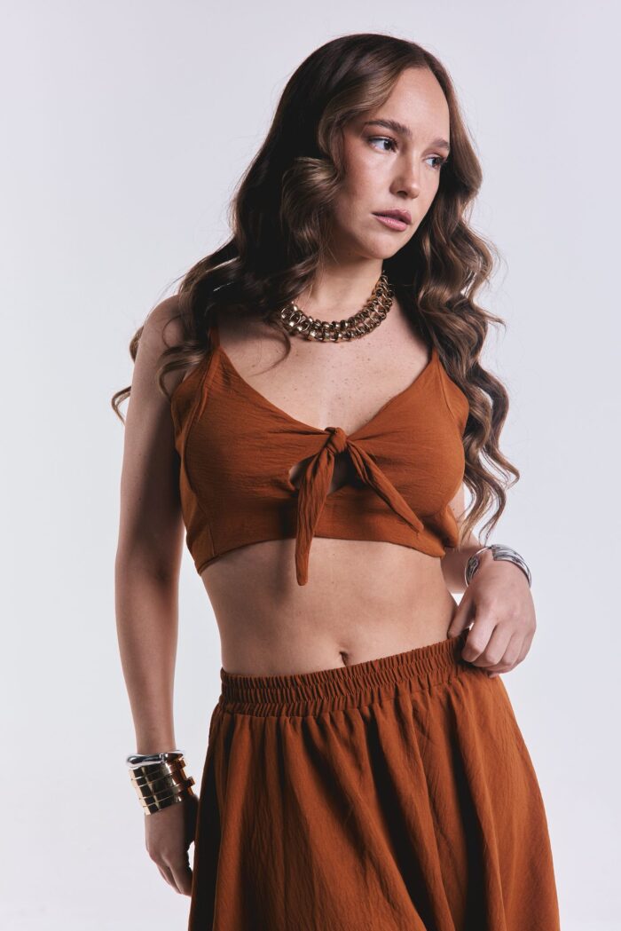 Top Volver Camel - Imagen 2