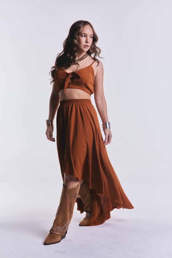 Pollera Volver Camel - Imagen 2
