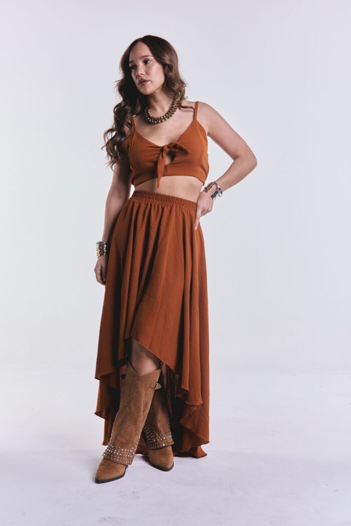 Top Volver Camel - Imagen 4