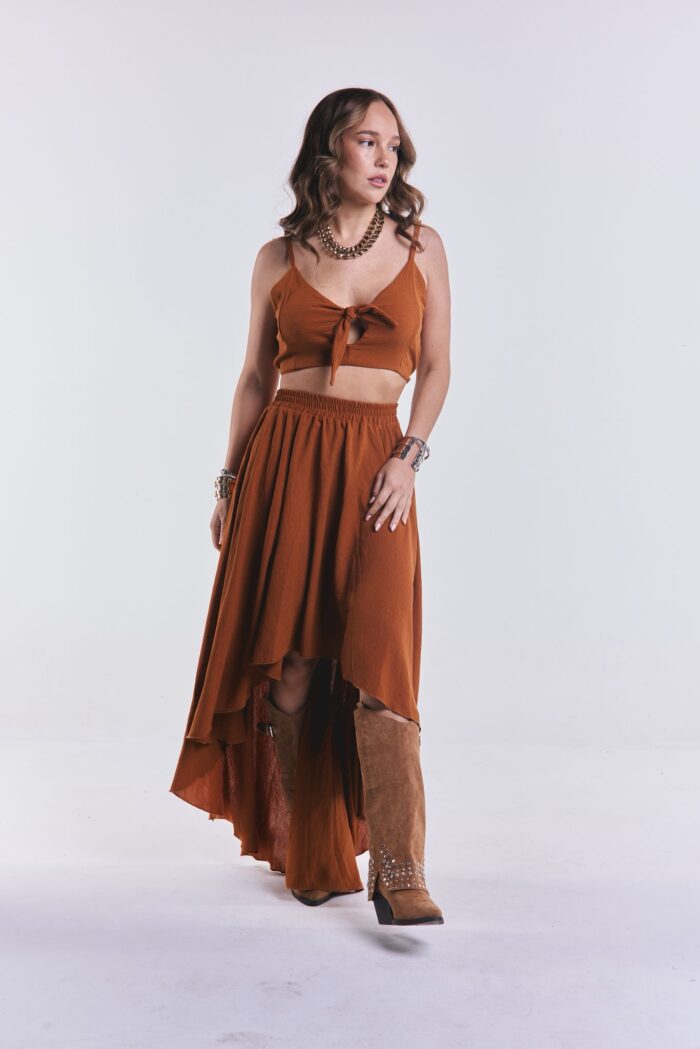 Pollera Volver Camel - Imagen 4