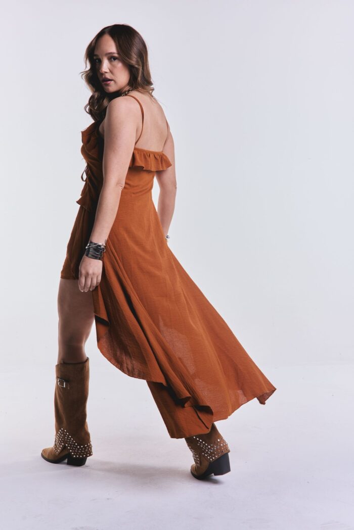 Blusa/Capa Volver Camel - Imagen 3