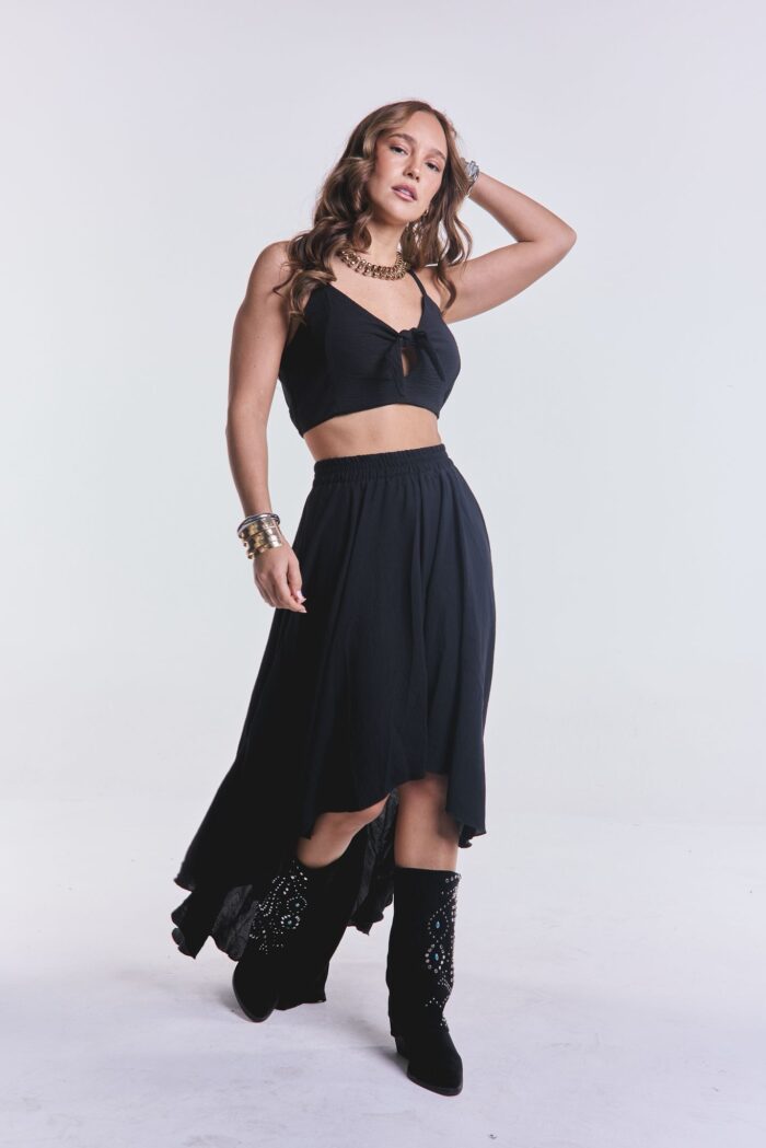 Pollera Volver Negro - Imagen 3